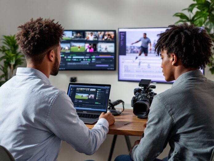 Creating the Perfect Athletic Recruiting Video Student athlete filming and editing recruitment highlight video