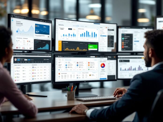 Top 15 Athletic Recruitment Platforms Multiple devices showing various athletic recruitment platform interfaces