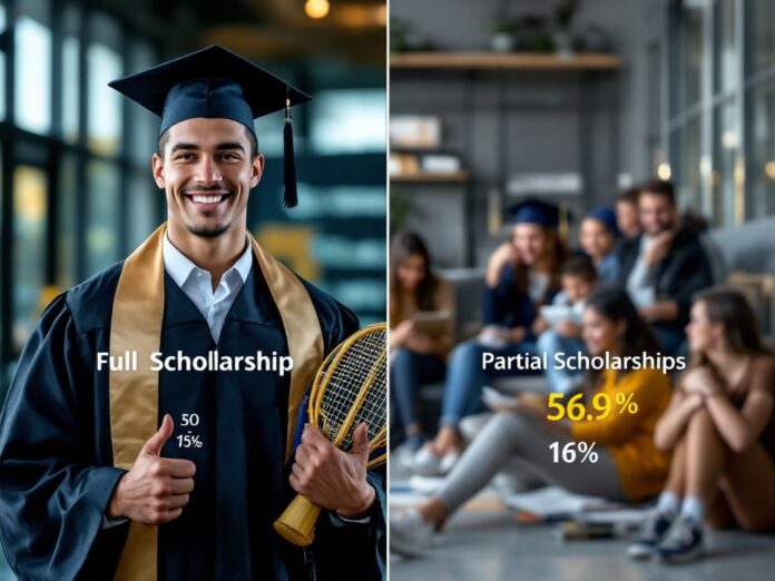 Understanding Athletic Scholarship Types Diverse group of student-athletes in academic and athletic settings, showcasing the dual nature of athletic scholarships