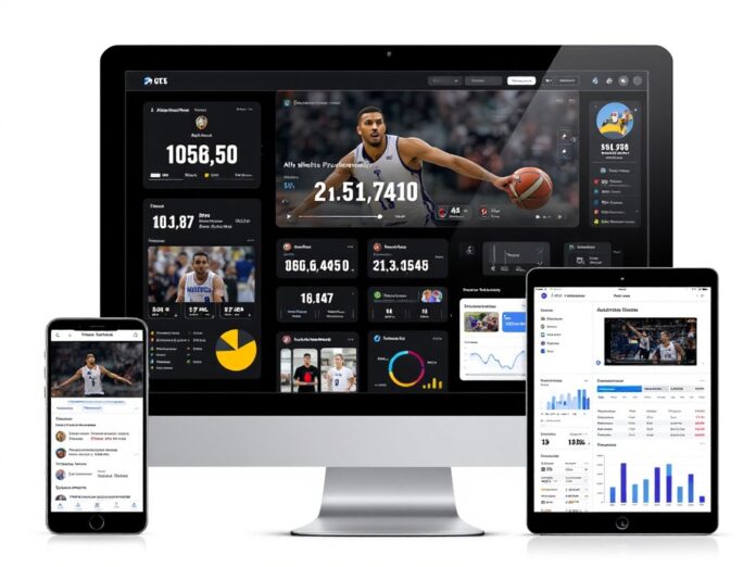 The Digital Athletic Portfolio Student athlete creating a professional digital portfolio using multiple devices and platforms