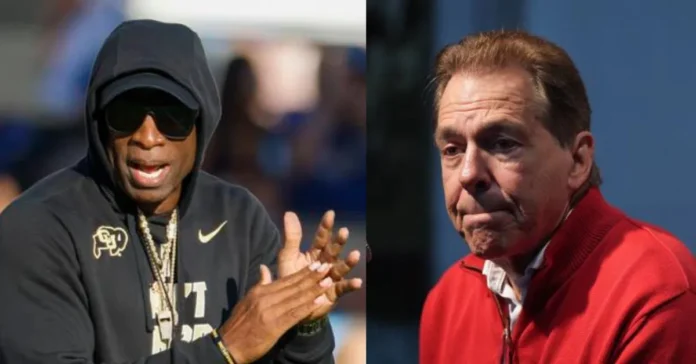 Deon Sanders and Nick Saban Deon Sanders and Nick Saban